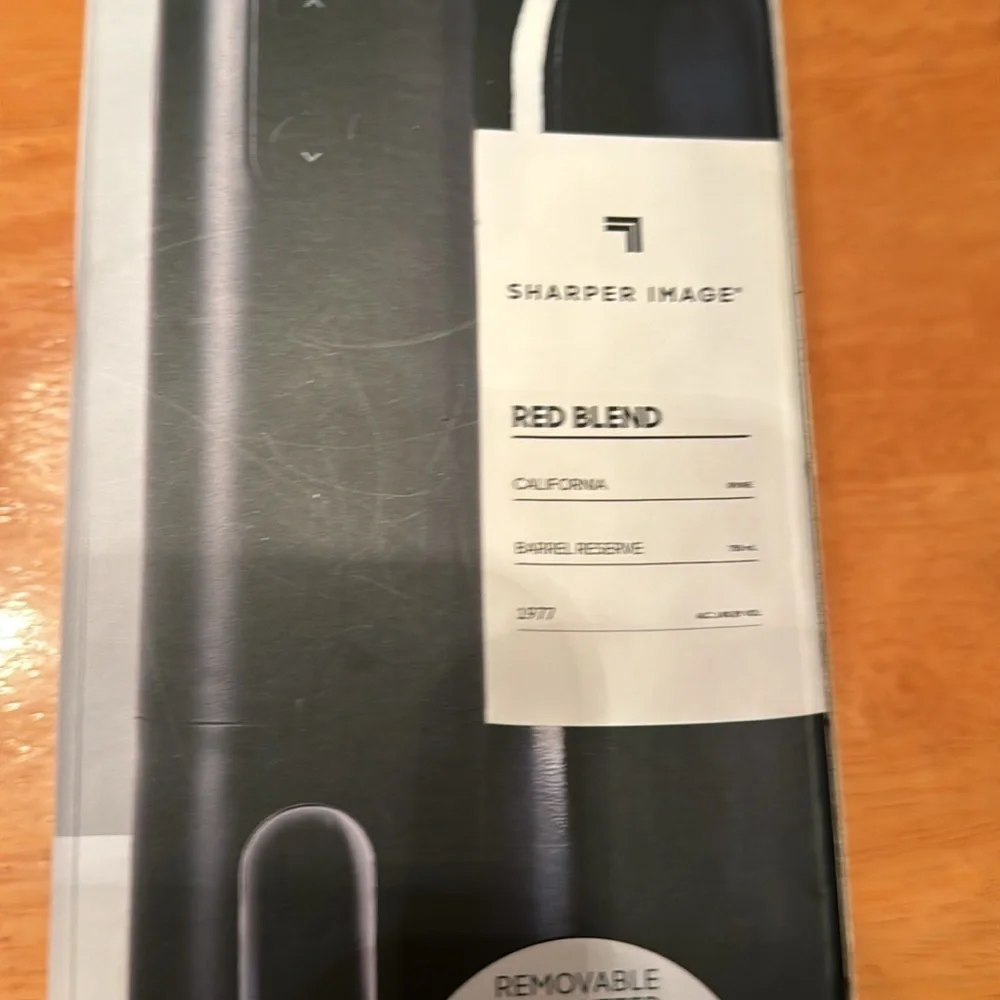 Sharper Image Automatic Wine Opener w/Removable Foil Cutter